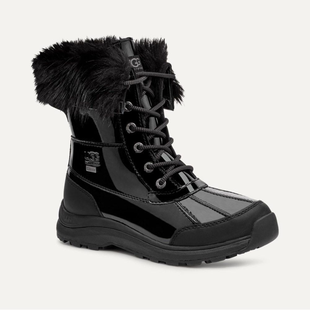UGG Adirondack III Black Patent Size 6 EU 37